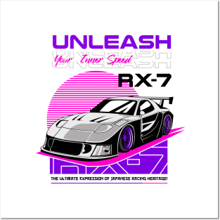 Legendary Mazda RX 7 Posters and Art